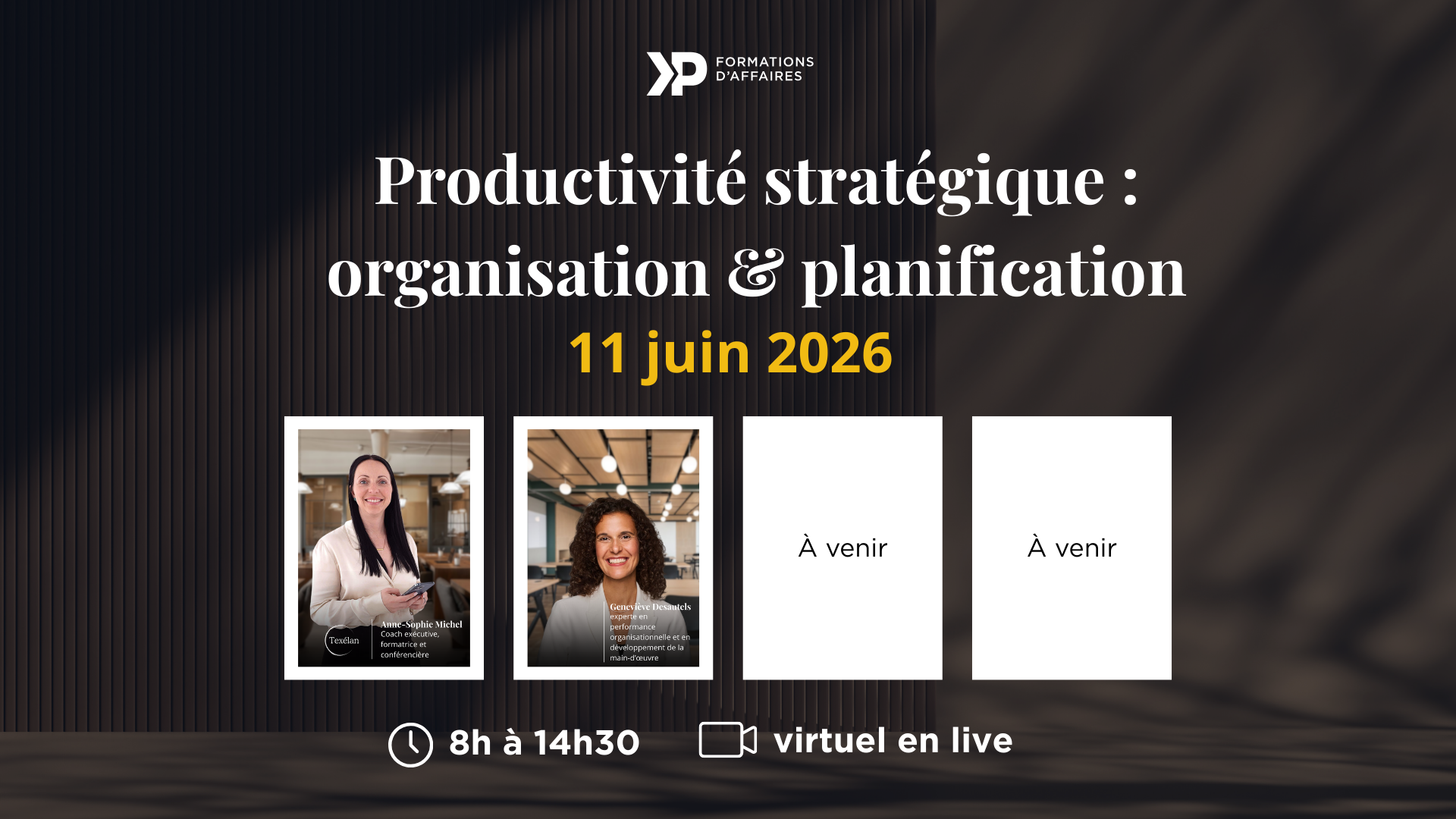 Productivité stratégique : organisation & planification